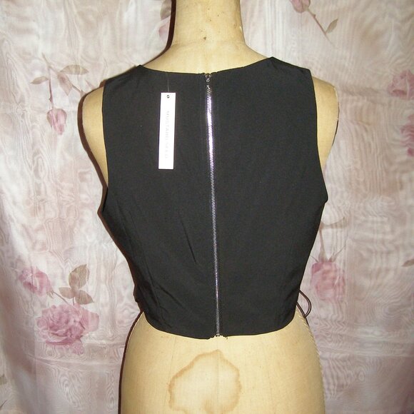 NWT size L 8-10 MUSTARD SEED Lace up crop top - Picture 6 of 9